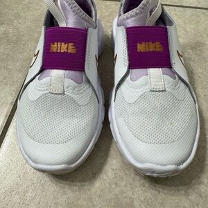 Nike Kids White and Pink Sneakers